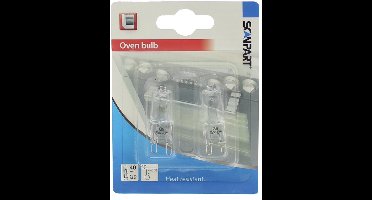 Scanpart ovenlamp G9 - 40W - Halogeen - 300 graden - 2 stuks