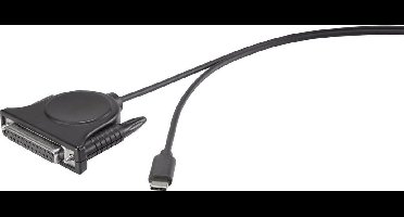 Renkforce Parallel Adapter [1x USB-C stekker - 1x D-sub bus 25-polig] 1.80 m