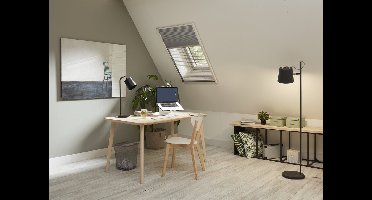 Duo-Plisse Bruynzeel S900 (hor+verduisterd gordijn in een) 134x160