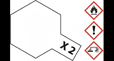 Tamiya Hobbyverf Acrylverf - X-2 White - Gloss - Acryl - 23ml Verf potje - 23 ml