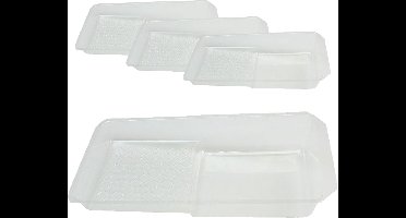 4x Veba Inzetbak Voor Verfbak 5 stuks 15x29cm  - Voordeelverpakking