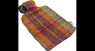 Kruik Paars Oranje - 2 liter - Harris tweed - Handgemaakt in Schotland - Caroline Wolfe Murray