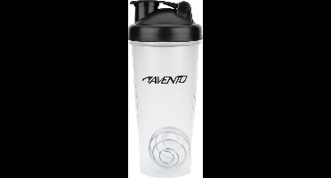 Avento Shakebeker - 0.6 Liter - Transparant/Zwart - 0.60 L - Met Zeef