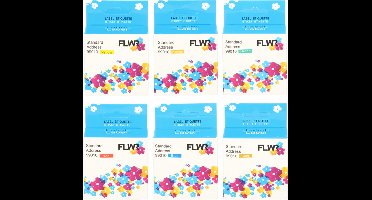 FLWR - Labels / Dymo 99010 / kleur / Geschikt voor Dymo