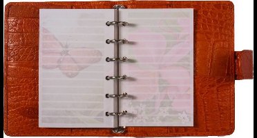 Kalpa 6232-08 125 x 80 mm Briefpapier Bloemenpatroon voor Pocket Organizer