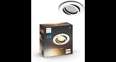 Philips Hue Milliskin recessed Inbouwspot uitbreiding - warm tot koelwit licht - GU10 - Wit - 5W - Rond - Bluetooth