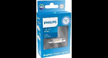 Philips Ultinon Pro6000 C10W 43mm 4000k enkele lamp 11866WU60X1