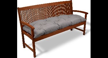 Beautissu Bankkussen Flair BK – Zitkussen Tuinkussen 180x50x8 cm licht grijs - kussen voor tuinbank