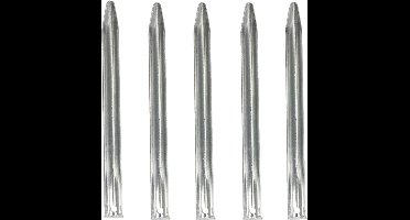 40x Stuks grondpennen/tentharingen metaal halfrond 22 cm - Kampeer artikelen voor tent of windscherm