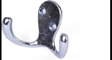 Benson Kapstokhaak - 2 metalen haken - inclusief schroeven - per stuk