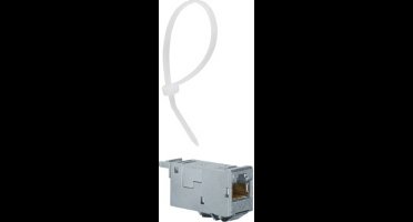 Hager VU603NWH RJ45-inbouwmodule E-Dat CAT 6A