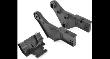 Team Corally - Wheelie Bar Mount - Left-Right - Composite - 1 set