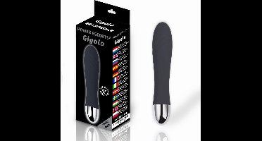 Power Escorts Gigolo Slanke G spot Vibrator - Oplaadbaar - 17,2 cm - BR139 Zwart