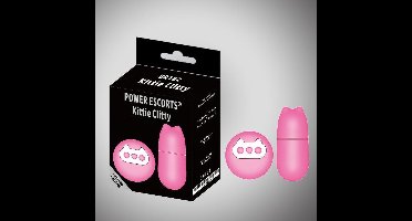 Power Escorts Kittie Clitty Design eitje met afstandbediening - Roze