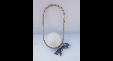 MICA DECORATIONS Tafel lamp goud met glas bal