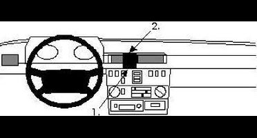 Brodit ProClip houder geschikt voor Mercedes Benz g-Klasse 1990-2000 Center mount