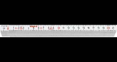 Sola HK 2/10W Duimstok - kunststof - wit - 2m
