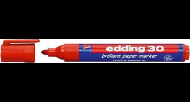 Decoratie Brilliant papiermarker Edding 30-02 rood