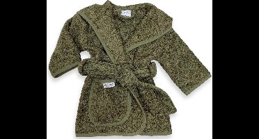 Funnies Badjas Junior Katoen Donkergroen Maat 50/80