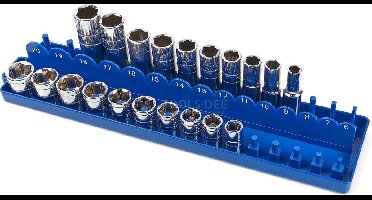 HBM 3/8 Opbergrek voor Korte en Lange Doppen, Dopsleutels