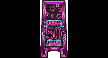 Neon Warning Sign - Sarah