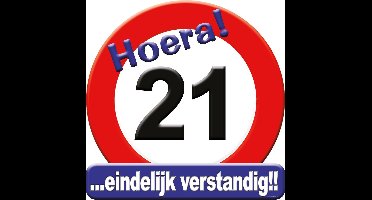 Huldeschild - 21 jaar