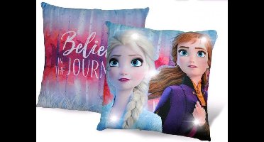 Frozen sierkussen met LED verlichting 40X40 cm