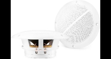 Plafondspeakers - Vonyx MSV50 - 5'' inbouw speakers - Spatwaterdicht - 80W - Wit