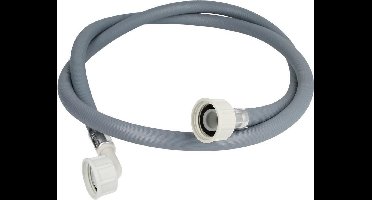 Wasmachine slang aanvoerslang 3,00 mtr.  3/4" recht - 3/4" haaks