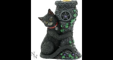 Nemesis Now Beeld/figuur Midnight Candle holder Zwart