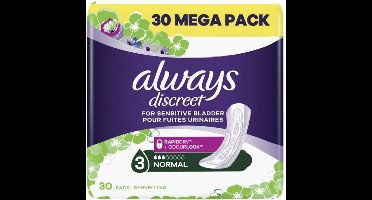 Always Discreet Voor Urineverlies 3 Normal - 30 pads