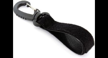 Kunststof karabijnhaak met klittenband - 12CM