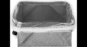 Metaltex Opbergmand Opvouwbaar 23 X 23 Cm Polyester Grijs/wit