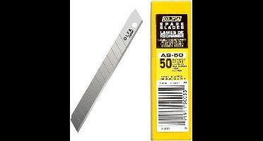 Olfa AB-50 9mm breed reserve afbreekmes 50 stuks dispencer.