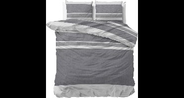Dreamhouse Flanel Skylar - Dekbedovertrekset - Lits-Jumeaux - 240x200/220 + 2 kussenslopen 60x70 - Antraciet