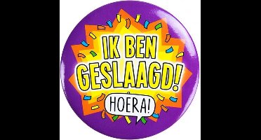 Button ik ben geslaagd