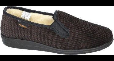 Fischer -Heren - bruin donker - pantoffels & slippers - maat 41