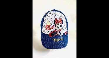 Minnie Mouse cap blauw 52cm 2-5 jaar