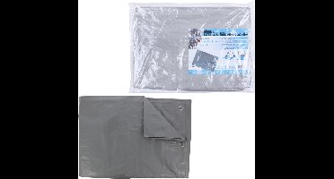 van der Meulen dekzeil waterdicht PE 2x3m grijs 120gr/m2 buiten.