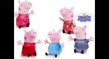 Peppa Pig Family knuffels - Knuffelset van 5 stuks - 20 cm