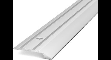 Aluminium aanloopprofiel geboord - afsluitprofiel - afwerkingsprofiel - overgangsprofiel - aflopend - 6mm x 2,70mtr