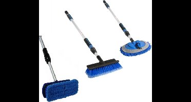 auto wassen - auto wasborstel - telescoopsteel met wasborstel - wasborstel set - borstel - ragebol -