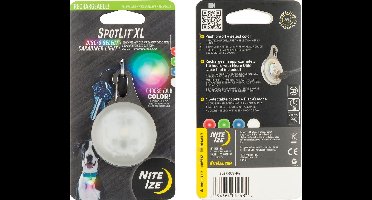 Nite Ize SpotLit XL Oplaadbare Led karabijnhaak Lampje Disc-O Select