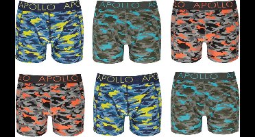 Apollo Katoenen Heren Boxers - 6pack - Maat S