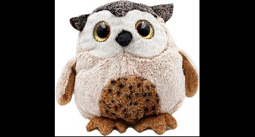Pia Soft Toys - Pluche knuffeldier - Uil - dik - 18 cm