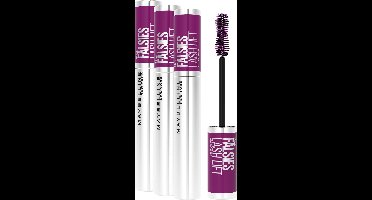 3x Maybelline The Falsies Lash Lift Mascara - 01 Black - Zwart