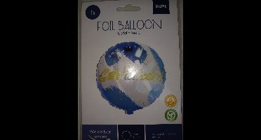 Gefeliciteerd ballon 45 cm