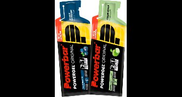 Powerbar Energiegels | Powergel Original | mix van verschillende smaken (met cafeïne) 24x41g