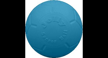 Jolly Pets Jolly Soccer Ball – Ø10 cm – Stevig Hondenspeelgoed – Apporteerspeelgoed – Jollyflex stevig kunststof – Drijvend hondenspeeltje – Lichtblauw