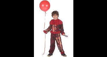 Vegaoo - Angstaanjagend clownkostuum rood jongen